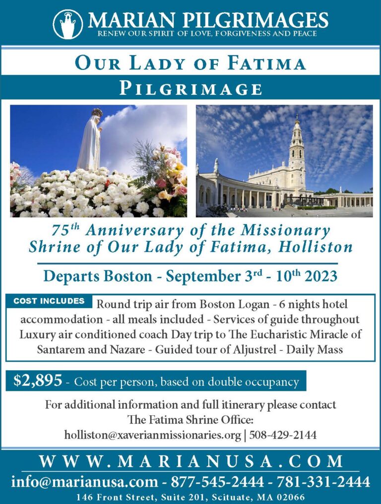Our Lady of Fatima Shrine, Holliston, Massachusetts - Xaverian ...